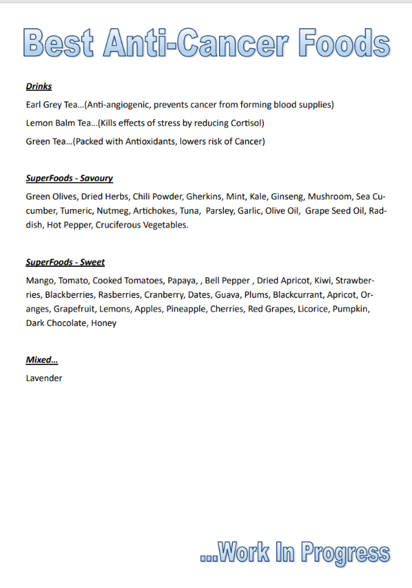 Anti-CancerFoods