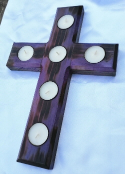 Shou Sugi Ban Gothic Cross