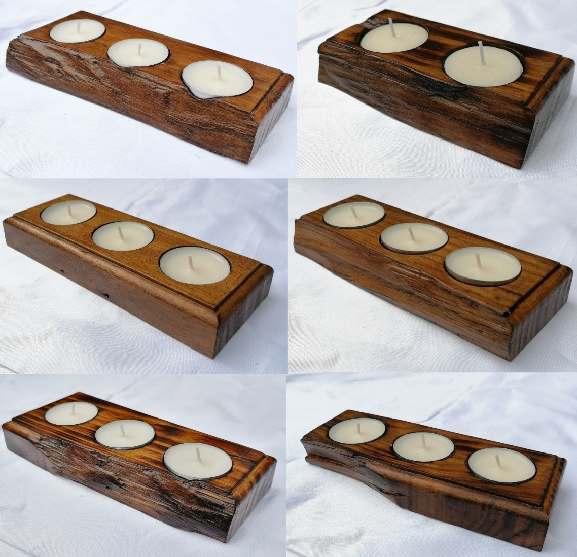 Rustic Tea Light Holders