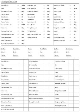 TrainingSheet